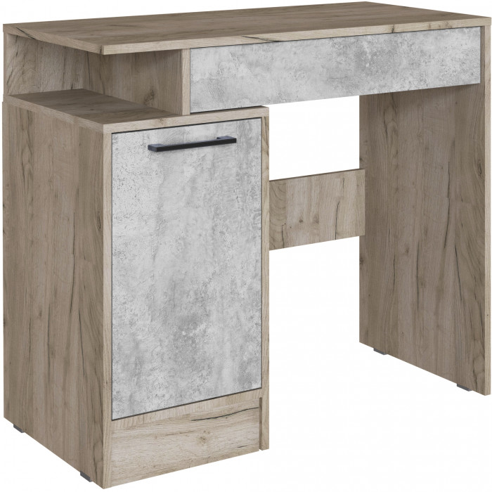 Косметический стол Вегас, Дуб крафт серый/Цемент