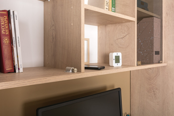 КР100 Бостон № 12, цвет дуб эндгрейн элегантный, 12.69+10.51, ШхГхВ 115,2х57,2х180 см.