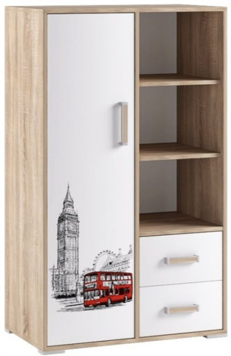 Бланка Стеллаж книжный малый с фотопечатью