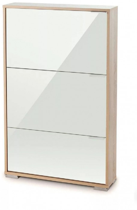 Обувница VIVA 3 Дуб сонома/Стекло