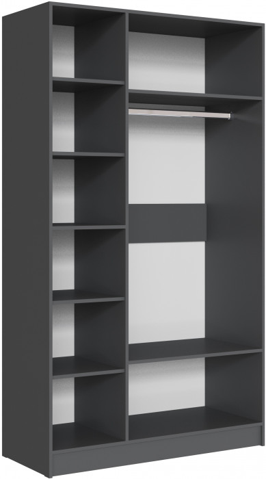 Шкаф Вегас 1200, Графит серый/Камень серый