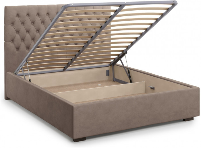 Кровать Nemi 160 с подъемным механизмом, Velutto 22