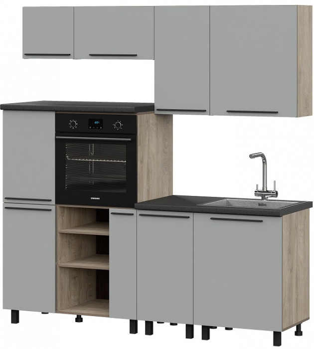 Кухня Этна 2.0 м. Комплект 1, софт грей