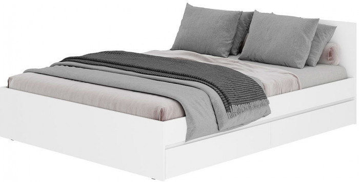 Симпл КР-17 кровать 1,6 м белый