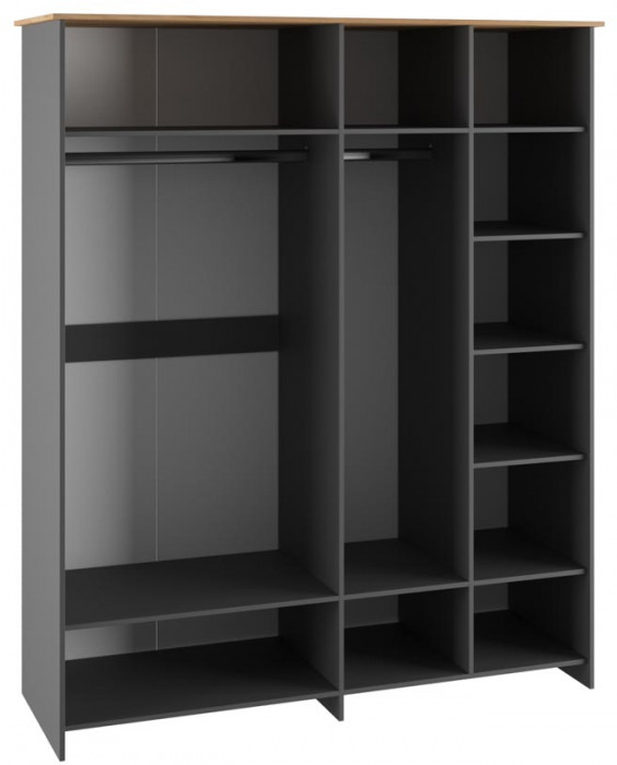 Шкаф четырехстворчатый Теодора, Графит