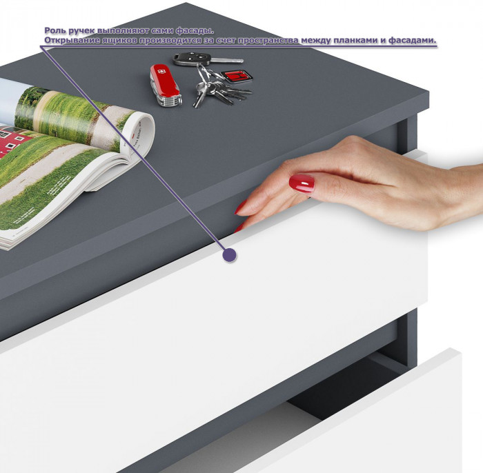 Мори Стол компьютерный МС-1 правый + Шкаф МШ1600.1 + Полка 900, цвет графит/белый, ШхГхВ 250,4х50,4х209,6 см., НЕ универсальная сборка