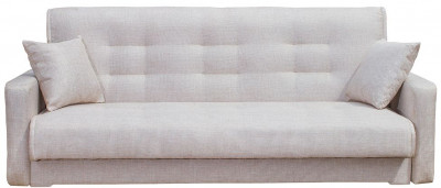 Раскладной диван-кровать, прямой, книжка, цвет бежевый, рогожка, Лондон 140х190