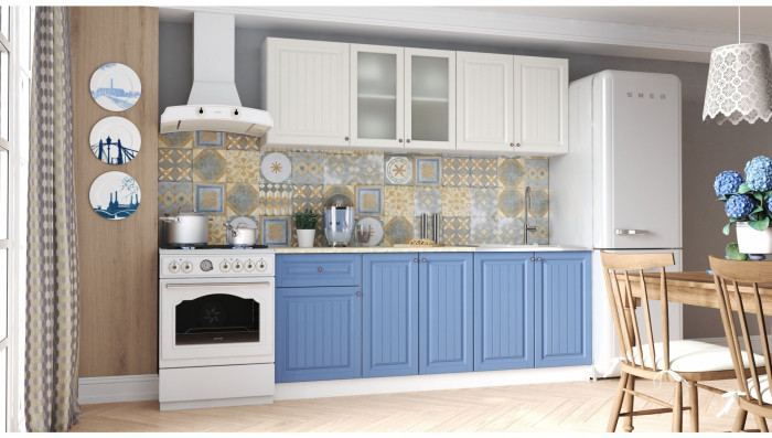 Кухня МДФ Хозяюшка 2000 (Трюфель, Белый)