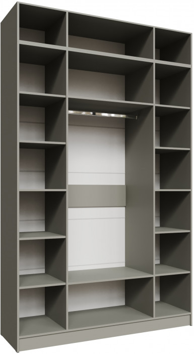 Шкаф 1,6 с антресолью Мадрид, Мокко