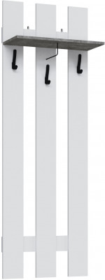 Вешалка Мадрид (0,6), Белый/Ателье светлое