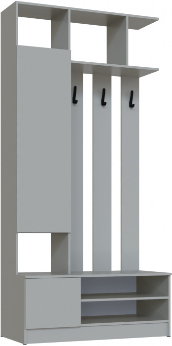 Набор мебели для прихожей "Мадрид", Серый камень