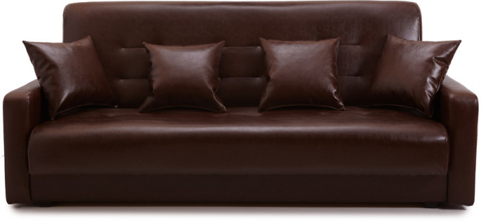 Диван Аккорд 140 коричневый пружинный блок Боннель