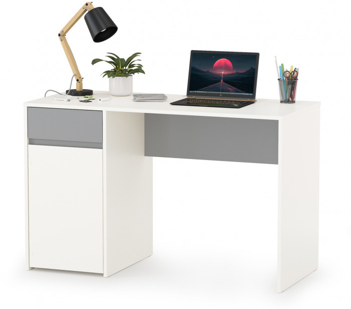 Торонто Компоновка № 25, цвет белый шагрень/стальной серый, сп. м. 800х1900 мм., б/м, основание есть, универсальная сборка