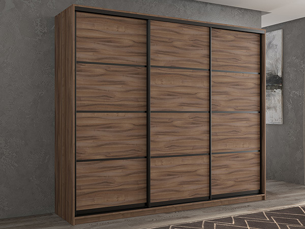 Шкаф-купе Кааппи 4 Орех Тьеполло 240х60х230 см