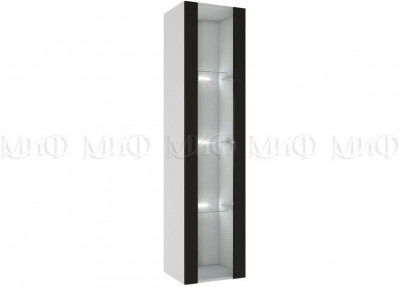 Флорис ШК-005 Шкаф-витрина однодверный, черный