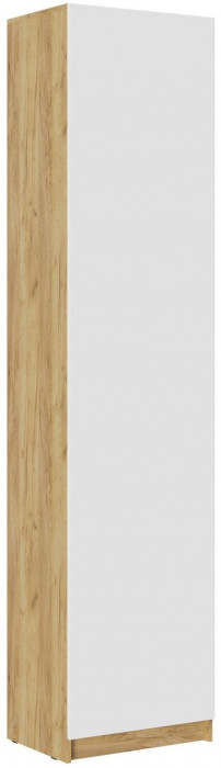 Модульная прихожая Роджина, композиция 3 (Белый глянец, Дуб Крафт Золотой)