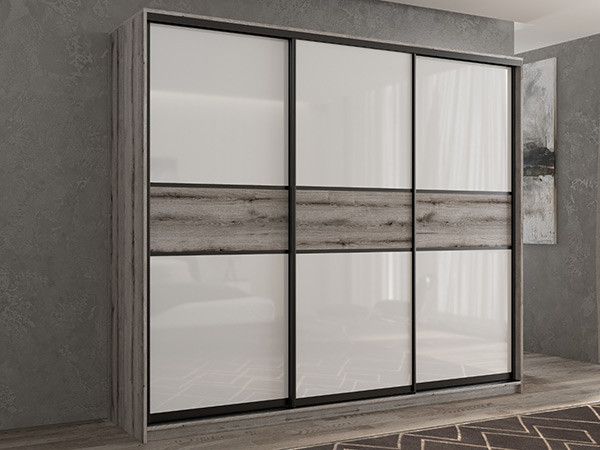 Шкаф-купе Кааппи 11 Эвок Окаменелый 200х45х230 см