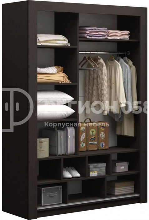 Шкаф-купе Альянс-12 ЛДСП, венге, склад