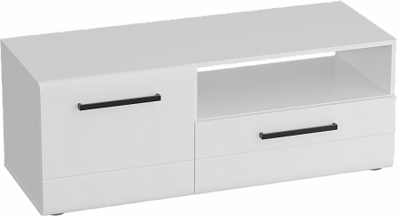 Кёльн Тумба 1220 (высокая) Белый Аляска/ Белый глянец