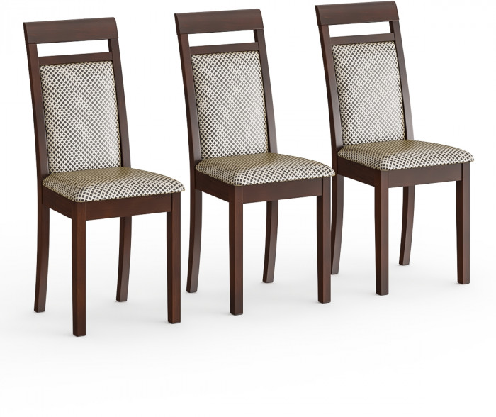 Три стула Мебель--24 Гольф-12 разборных, орех