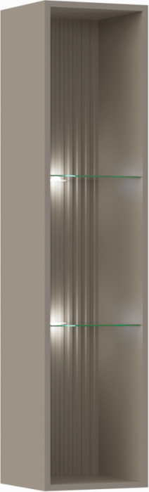 Оливия Шкаф навесной открытый (Белый, Белый глянец)