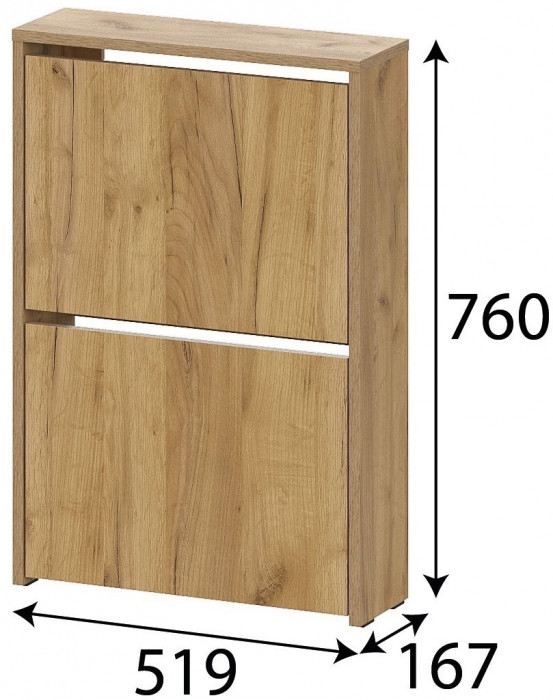 Обувница "ОБ 3" Дуб Золотой