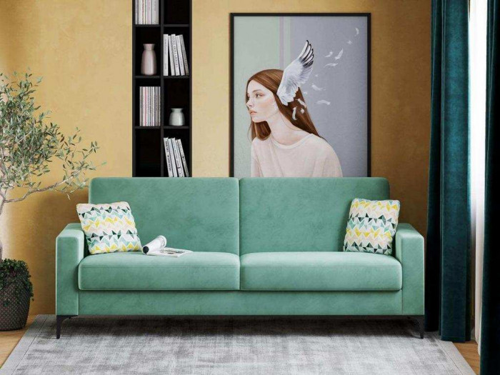 Диван-кровать Алекс 3Т модель 047 Геометрия 69/Ультра Минт