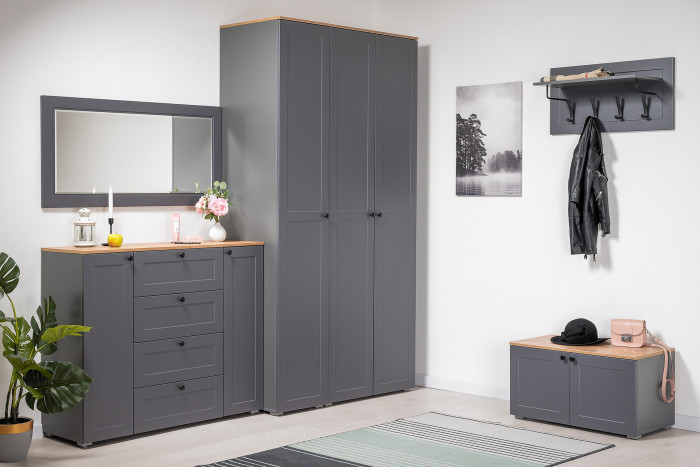 Остин 15.12 Вешалка, серый графит