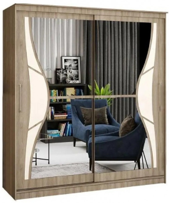 Шкаф-купе Элегант 1 2000 (Ясень шимо темный)