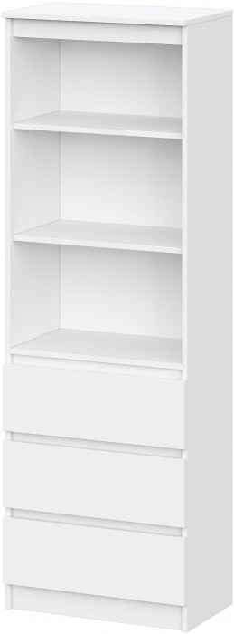 Челси Стеллаж, Белый/Белый глянец