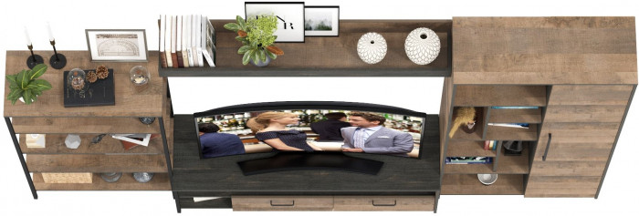 Трувор Гостиная 069, дуб гранж песочный/интра