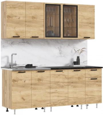 Кухня Рио NEW 2,0м (490) Компановка №3, Дуб крафт