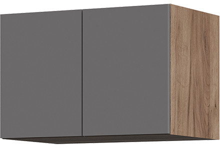 Антресоль 600 Машенька (600х400х380) Фасад ГРАФИТ СЕРЫЙ/Корпус ДУБ КРАФТ ТАБАЧНЫЙ