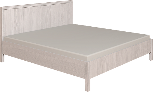 Кровать с ортопедическим основанием (дерево) Bauhaus 2 160х200, бодега светлый