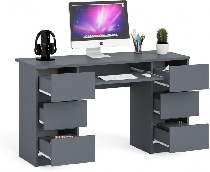 Мори компьютерный стол МС-2, графит