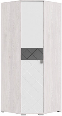 Шкаф угловой Сальма ШУ 021 (810х2060х810) анкор/белый глянец