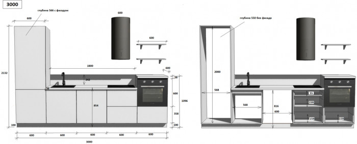 КГ 3000 ПВХ, Белый софт матовый Арника РМ в.9