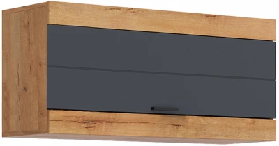Прага Шкаф навесной Дуб Вотан/Графит