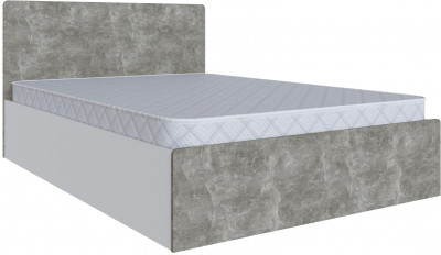 Кровать 140х200 Мадрид с настилом ДСП (МД-1), Белый/Ателье светлое