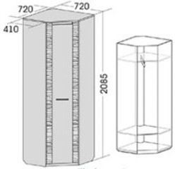 Элана гост. Шкаф угловой