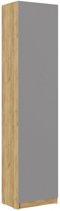 Модульная прихожая Бостон ЛДСП композиция 2 (Серый Шифер, Дуб Крафт Золотой)