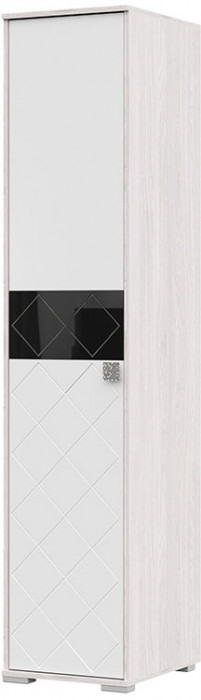 Шкаф Сальма ШК 021 (434х2060х525) анкор/белый глянец