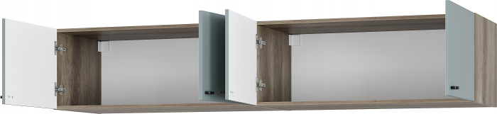 Шкаф навесной "Олива" ШКН-04 Дуб каньон/Шарли бриз (МФ11)