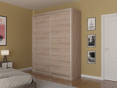 Шкаф-купе Лаурус 3 Сонома Светлый 160х58х220 см