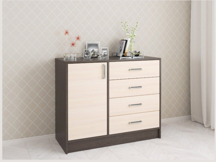Комод Катрин-6 венге/дуб молочный