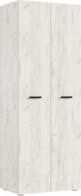 Нэнси NEW Шкаф 2-х ств. 800 ЛДСП, Дуб Крафт Белый/Дуб Крафт Белый