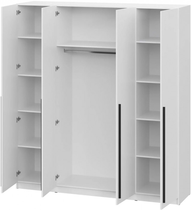 шкаф распашной Берген ШК-2000 белое дерево/белое дерево