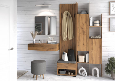 Прихожая Нао, набор №6, Дуб вотан, Simple 27