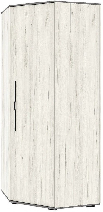 Бастион Шкаф угловой Дуб Крафт белый / Серый шифер