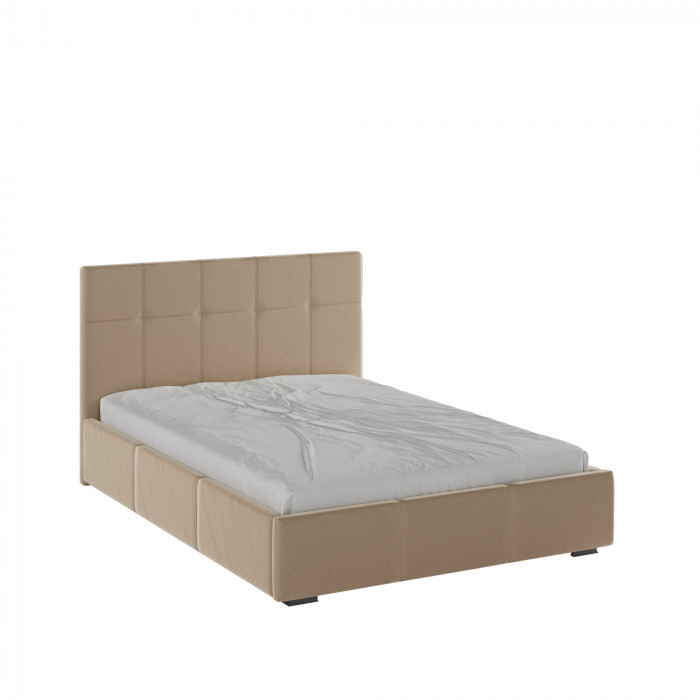 Рио Кровать интерьерная 140 бежевый квадрат, ПМ